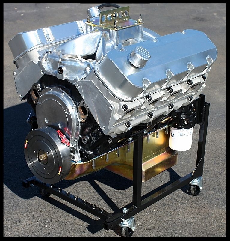 CHEVY BBC 555 STAGE 7.5 CRATE MOTOR, NEW DART BLOCK, SOLID ROLLER CAM